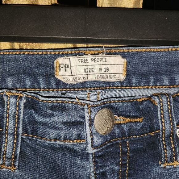 Free People Blue Jeggings Classic Style - Picture 2 of 4